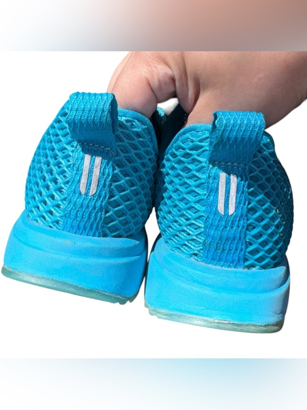 NOBULL Diamond Mesh Runner Running Training Sneakers Neon Blue W9/M7.5 - Picture 11 of 16